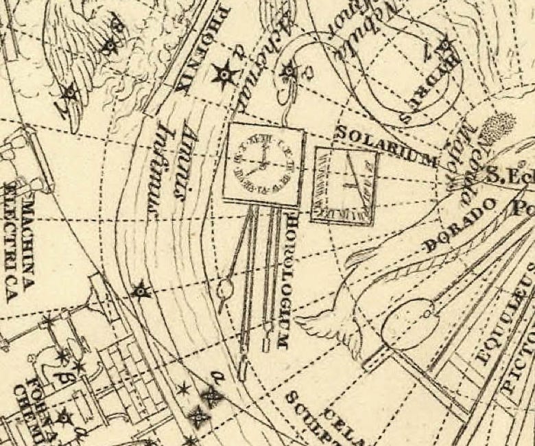 Solarium on Alexander Jamieson's Celestial Atlas