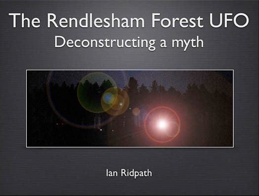 The Rendlesham Forest UFO explained