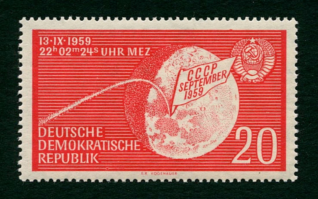 East Germany stamp 1959 Luna 2