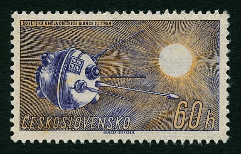 Czechoslovakia 1961 stamp Luna 1
