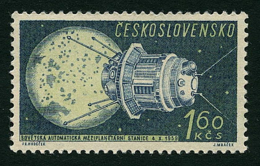 Czechoslovakia 1961 stamp Luna 3