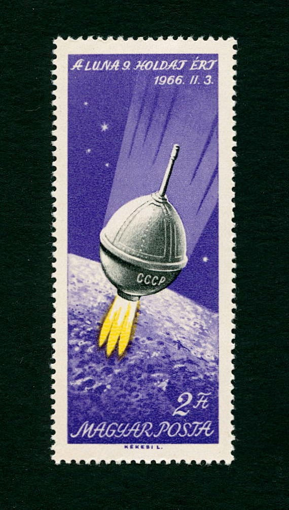 Hungary 1966 stamp Luna 9