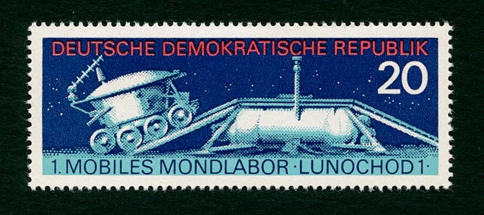 East Germany 1971 stamp Lunokhod 1