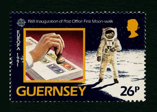 Guernsey 1991 Apollo 11 stamp 