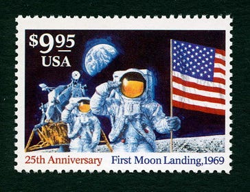 1994 USA $9.95 Apollo 11 anniversary stamp