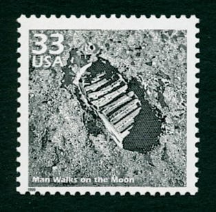 1999 USA 33c stamp Apollo 11 anniversary 