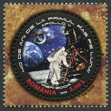 Romania 2009 stamp Apollo 11