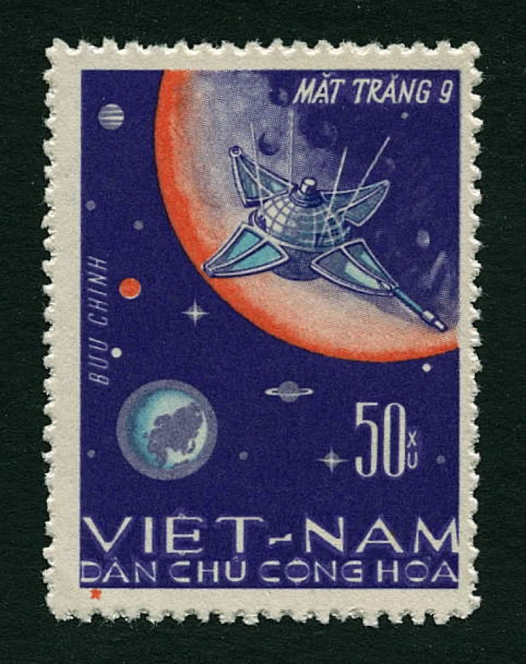 Vietnam 1966 stamp Luna 9