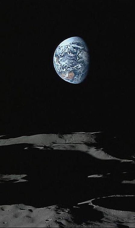 Earth over the Moon’s south pole from Kaguya 
