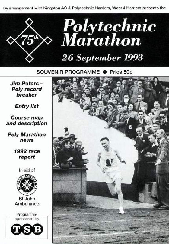 Polytechnic Marathon programme 1993