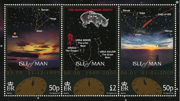 Isle of Man Millennium Midnight stamp sheet 1999/2000