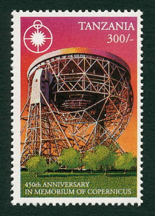 Jodrell Bank stamp Tanzania