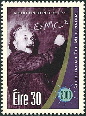 Eire millennium stamp Einstein