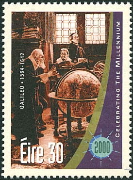Eire millennium stamp Galileo