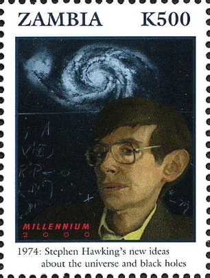 Hawking stamp Zambia