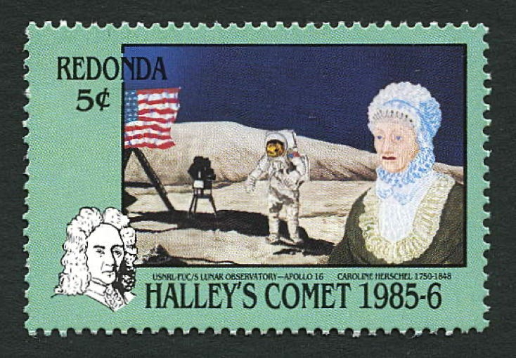 Caroline Herschel stamp Redonda