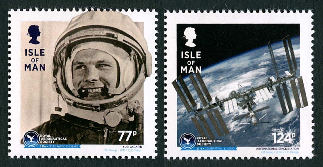 Isle of Man Royal Aeronautical Society 50th anniversary stamps 2016
