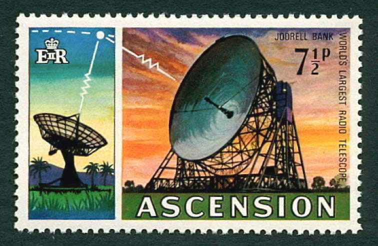 Jodrell Bank stamp Ascension Island