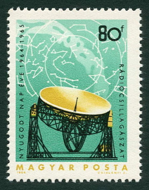 Jodrell Bank stamp Hungary