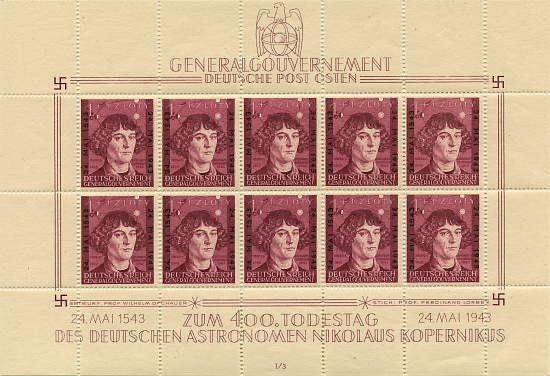 Poland 1943 Nicolaus Copernicus  