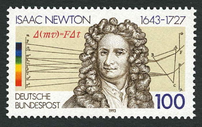 Newton stamp Germany