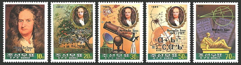 Newton stamps North Korea