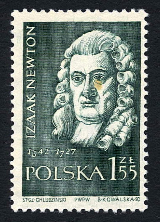 Newton stamp Poland