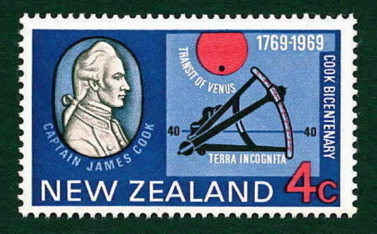 Cook transit New Zealand stamp