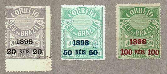 Brazil 1898 – Southern Cross (newspaper stamps surcharged) 