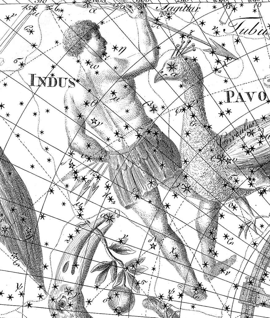 Indus on Bode's Uranographia