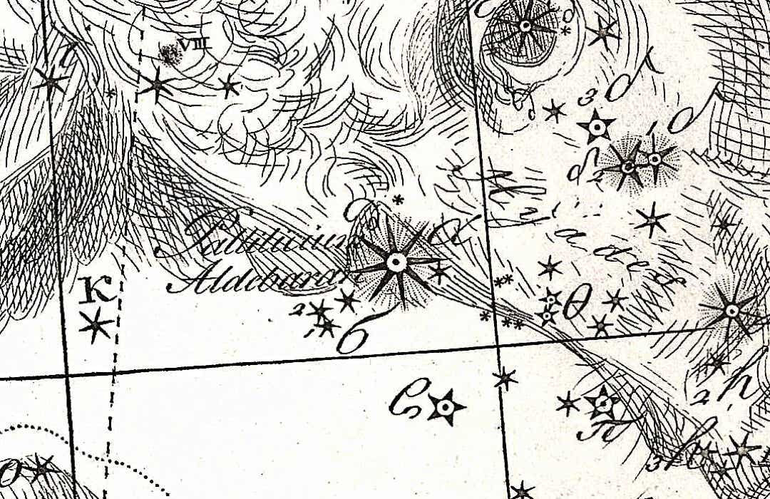 Aldebaran was given the alternative name Pallilicium on Bode's Uranographia star atlas