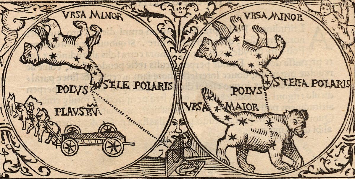 Gemma Frisius's 1529 chart of the north polar region