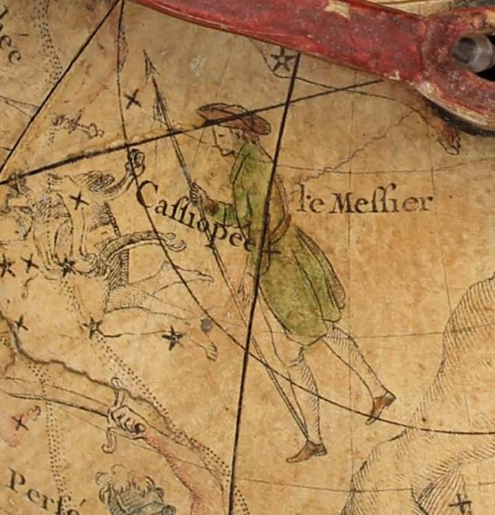 Custos Messium on Lalande's globe of 1775