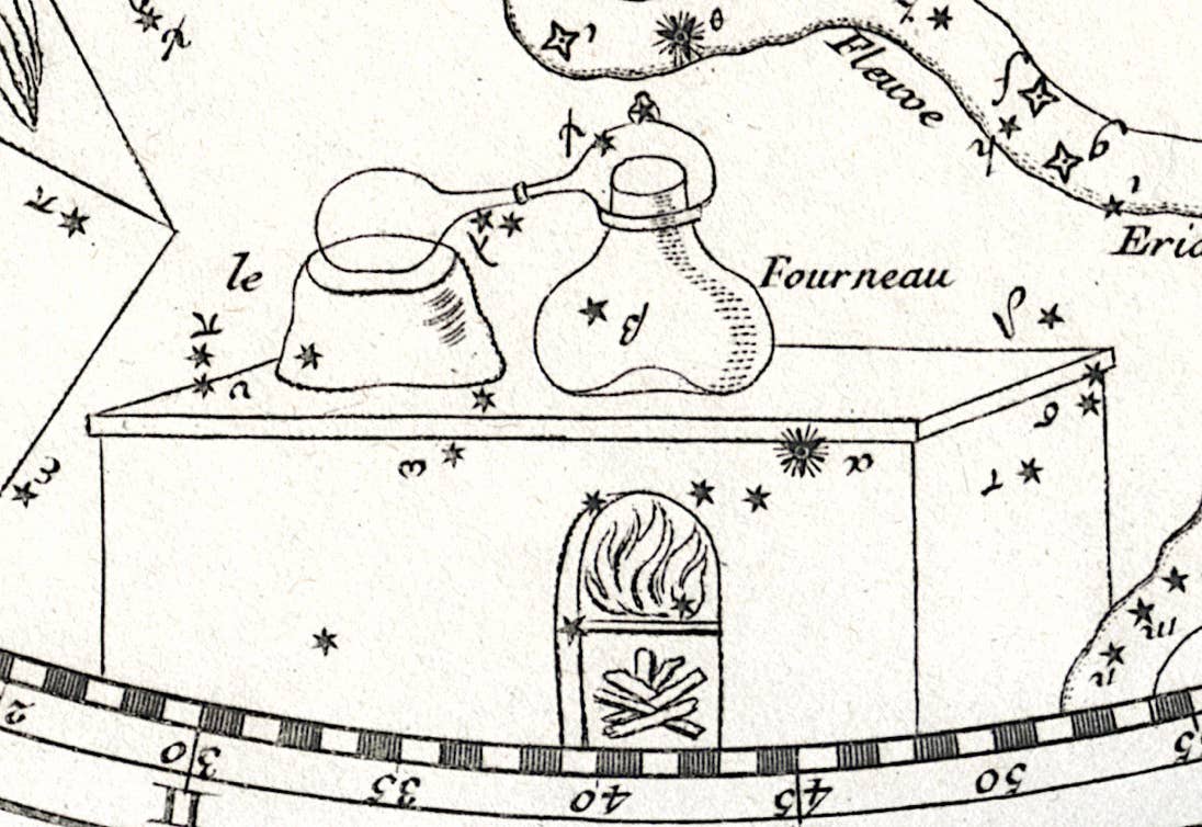Lacaille's depiction of Fornax
