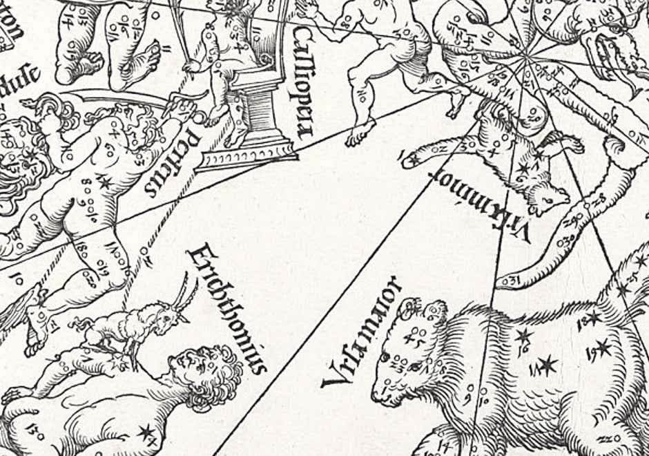 Starless gap on Durer's map