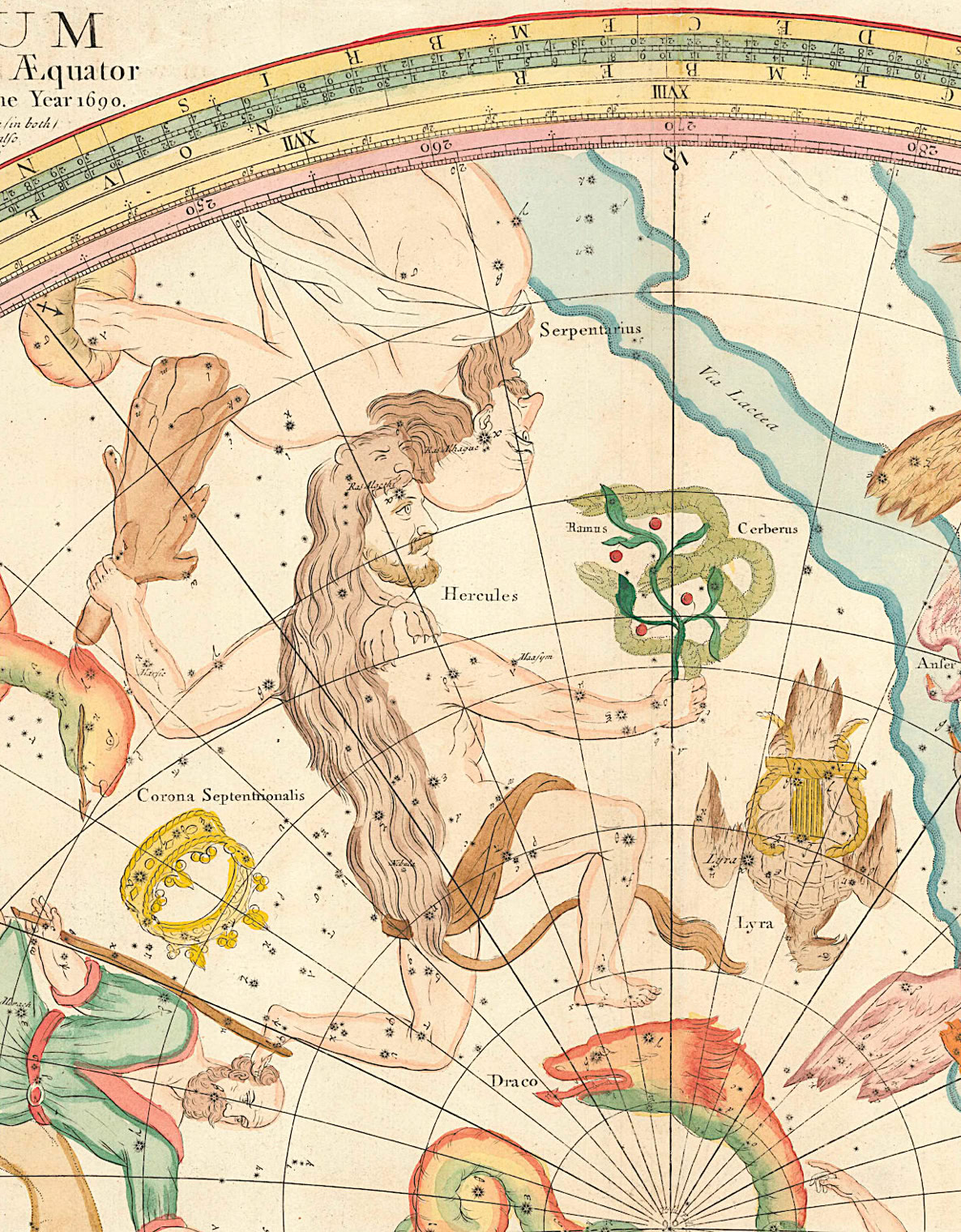 Cerberus et Ramus as depicted by John Senex