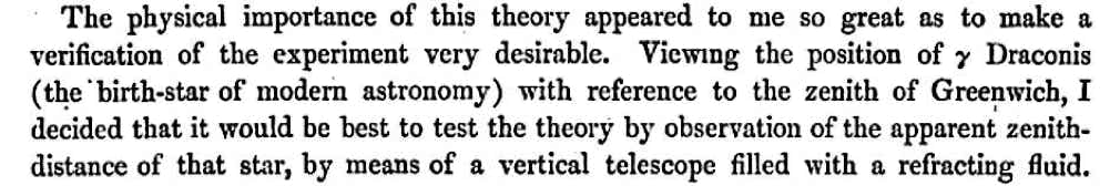 Sir George Airy termed Gamma Draconis the birth star of modern astronomy.