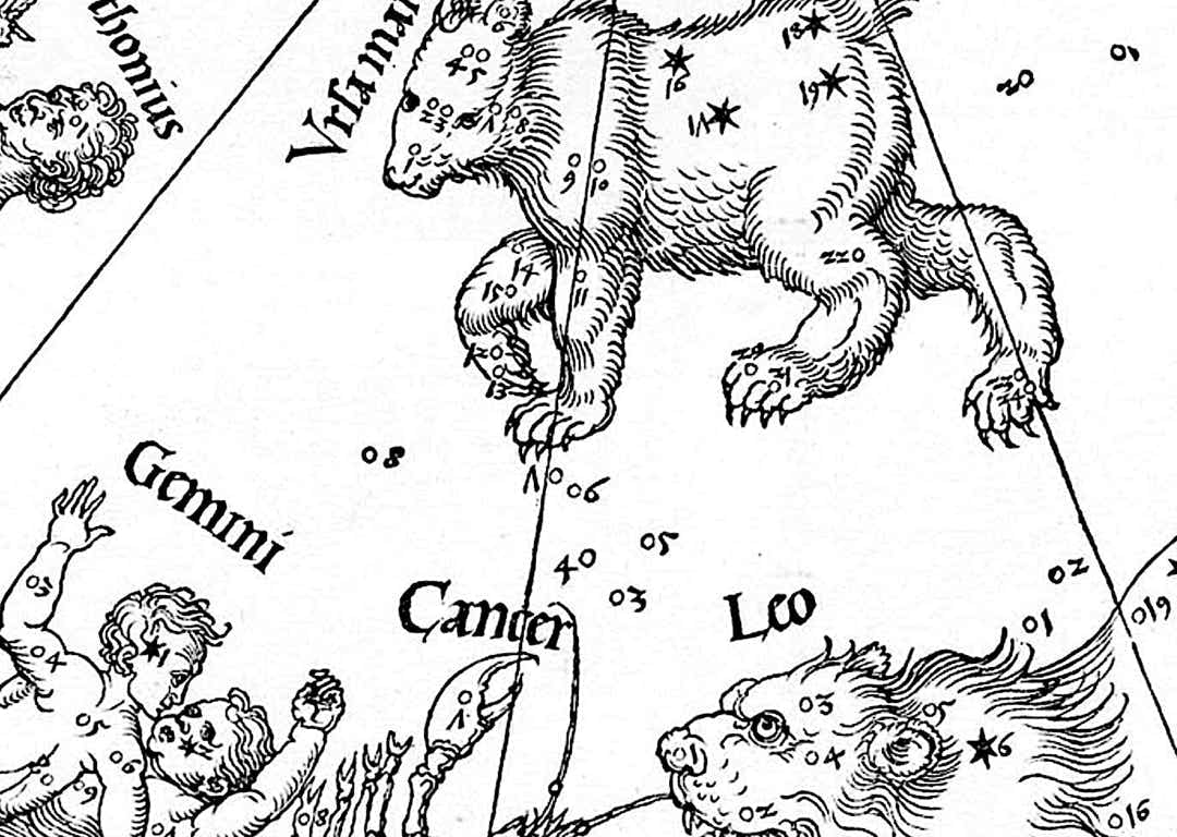 Eight ‘unformed’ stars catalogued by Ptolemy around Ursa Major from which Jordanus was formed