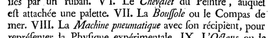 Lacaille's description of Pyxis (La Boussole)