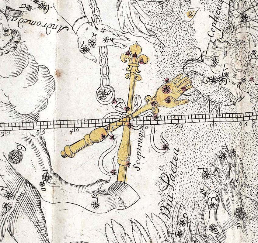 Sceptrum on the atlas of Augustin Royer