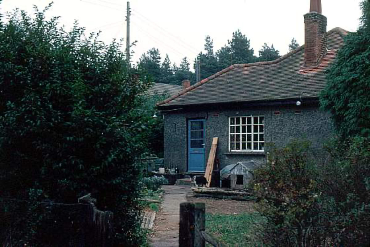 The cottage in Rendlesham Forest in which forester Vince Thurkettle lived at the time of the Rendlesham Forest UFO slighting