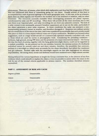 CAA report on the Manchester Airport UFO of 1995